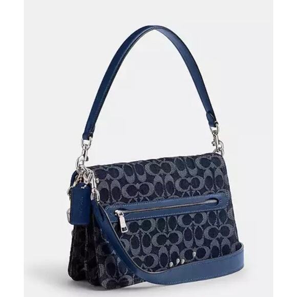 Coach Tabby Sugnature Denim 15 NWT - Picture 2 of 8